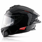 AXOR BRUTALE SOLID BLACK DUAL SPOILER HELMET