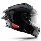 AXOR BRUTALE SOLID BLACK DUAL SPOILER HELMET
