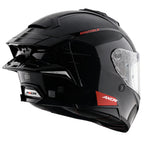 AXOR BRUTALE SOLID BLACK DUAL SPOILER HELMET