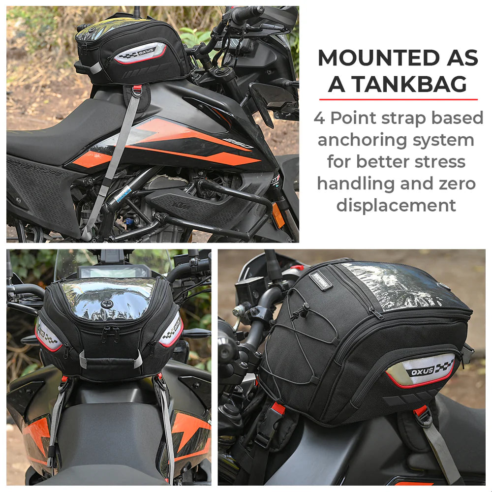 Viaterra Oxus Universal Motorcycle Tank Bag Strap Based - Viaterra