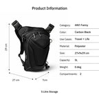 Vantora ARC 4IN1 - Thigh Bag & Travel Bag Black