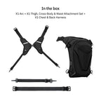 Vantora ARC 4IN1 - Thigh Bag & Travel Bag Black