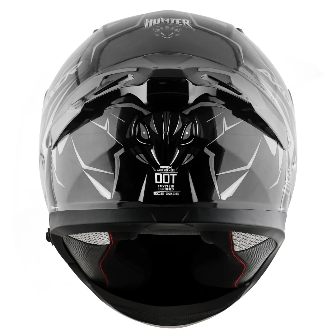 AXOR APEX HUNTER BLACK GREY HELMET