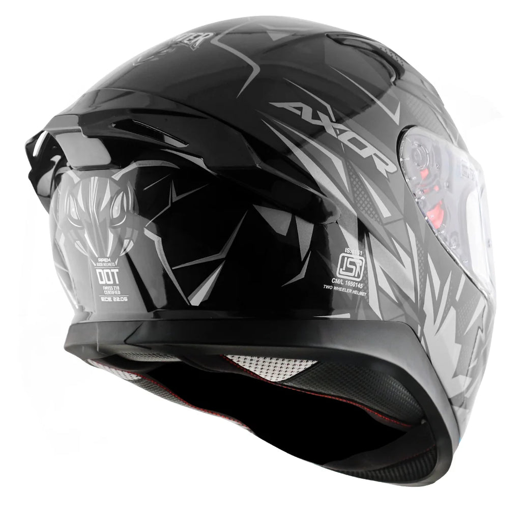 AXOR APEX HUNTER BLACK GREY HELMET