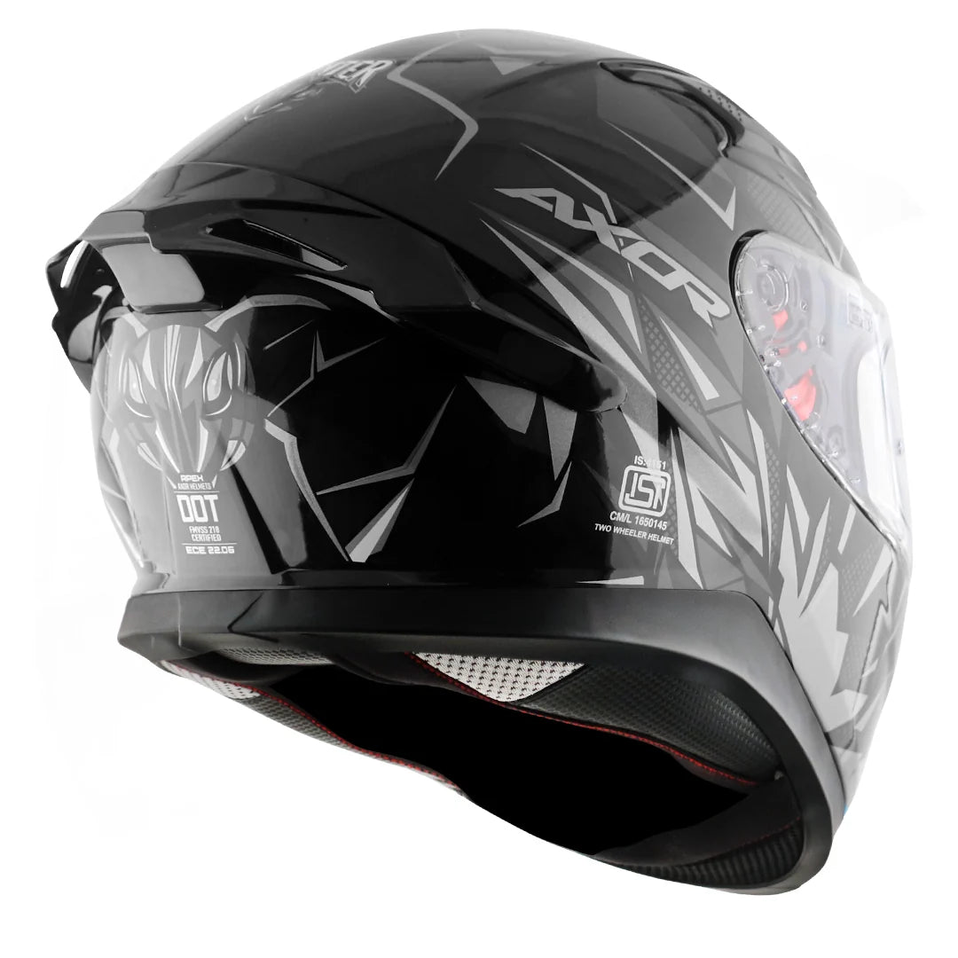 AXOR APEX HUNTER BLACK GREY HELMET