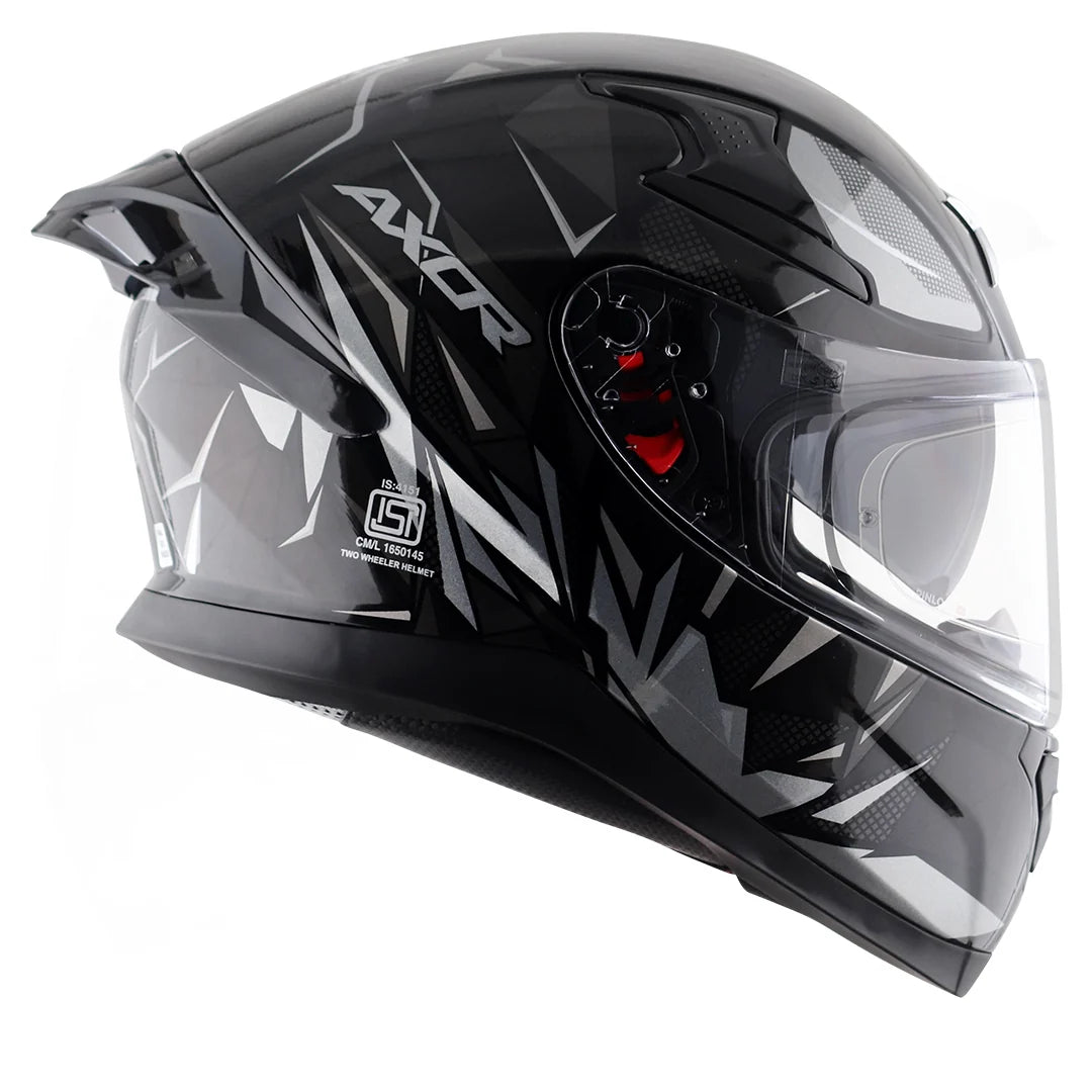AXOR APEX HUNTER BLACK GREY HELMET