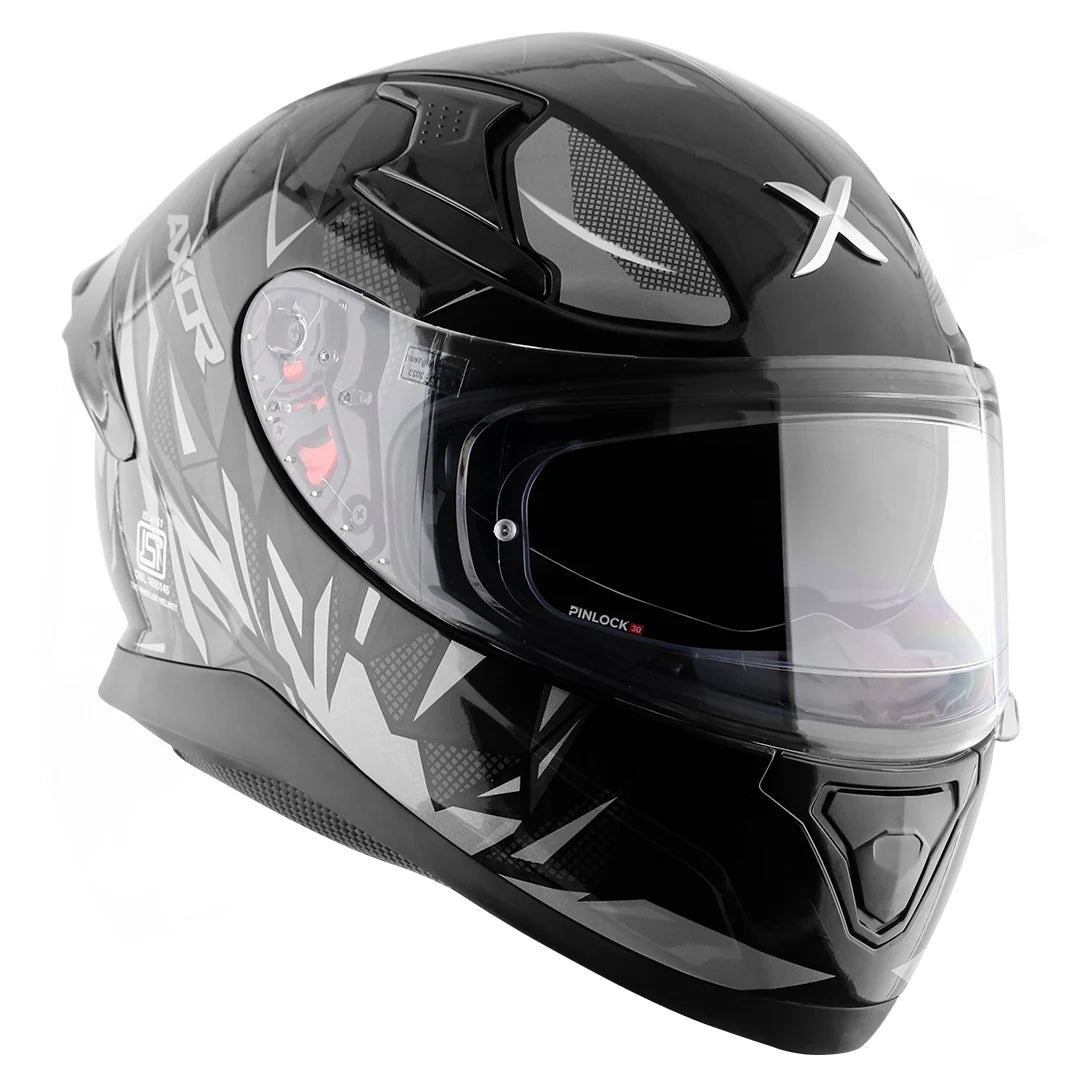 AXOR APEX HUNTER BLACK GREY HELMET