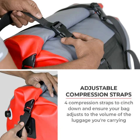 ViaTerra DryBag 55L 100% Waterproof Motorcycle Tailbag (Universal) - Viaterra