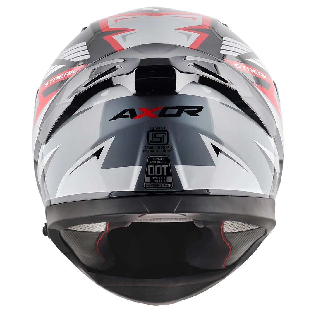 AXOR APEX STREAK BLACK RED HELMET