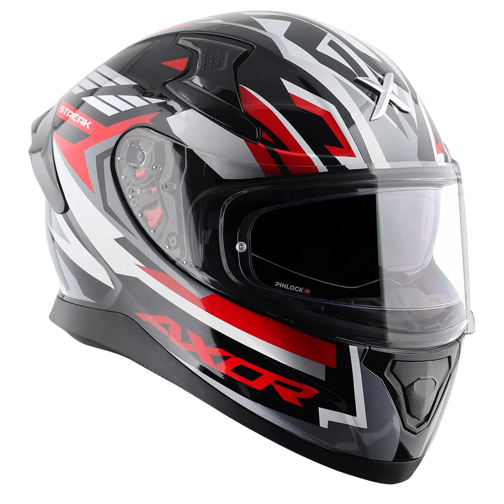 AXOR APEX STREAK BLACK RED HELMET