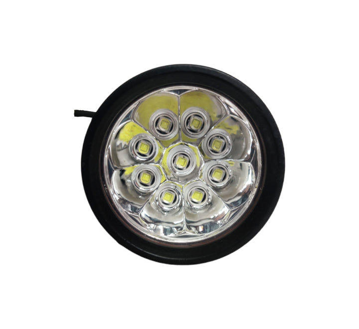 HJG L9X 90W CREE 9 LED Fog Light Auxiliary For Motorcycles With Yellow Filter (1 Pc)