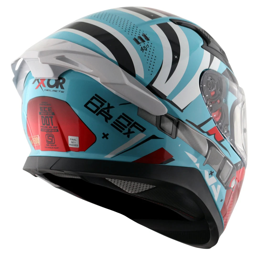 AXOR APEX HEX-2 BLUE RED HELMET