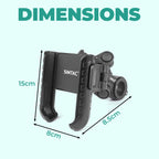 Simtac quick lock jaw grip with vibration damper (JQL1-PRO)