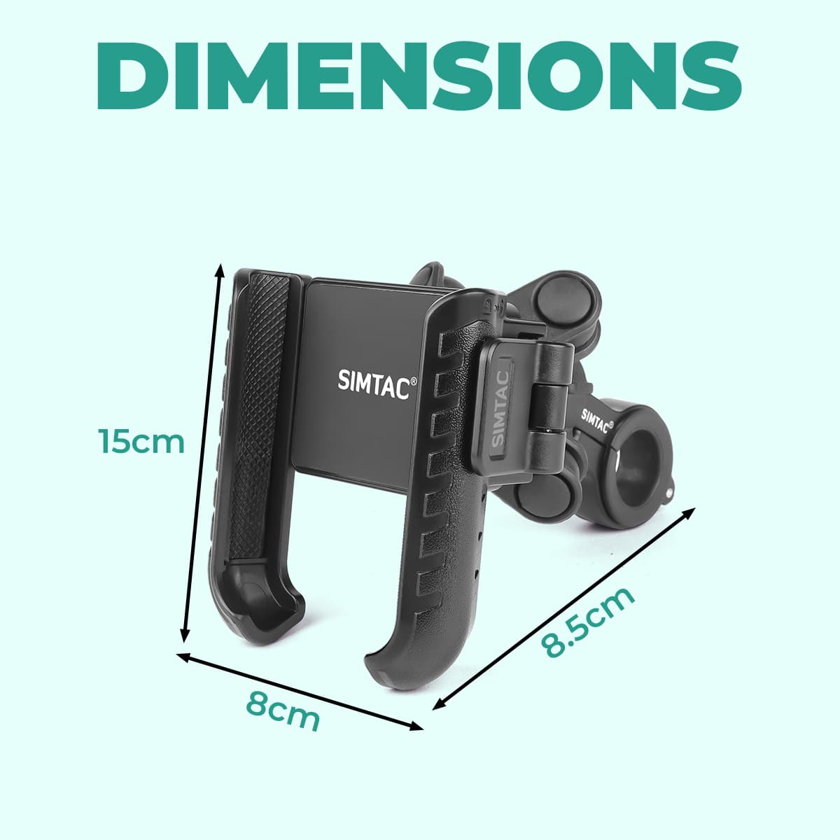 Simtac quick lock jaw grip with vibration damper (JQL1-PRO)