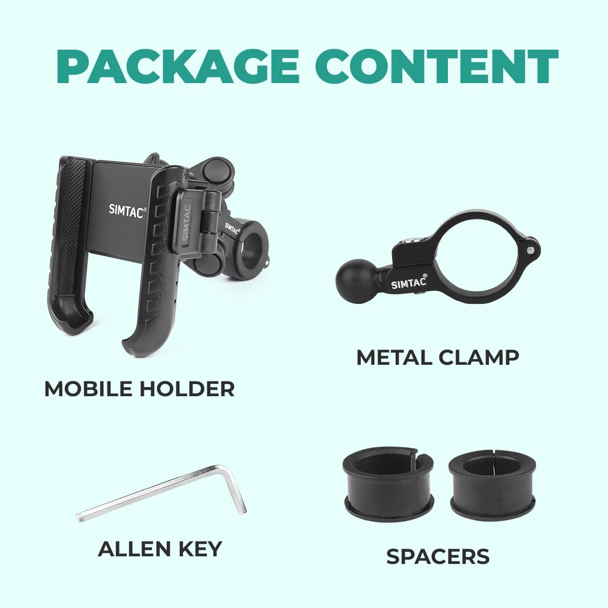 Simtac quick lock jaw grip with vibration damper (JQL1-PRO)