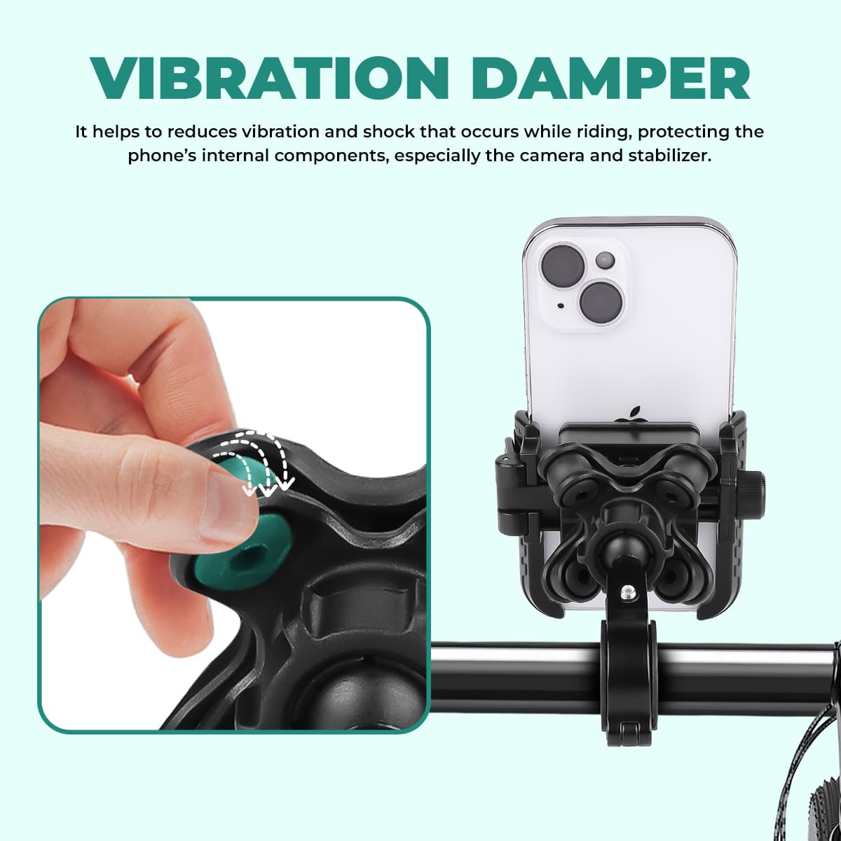 Simtac quick lock jaw grip with vibration damper (JQL1-PRO)