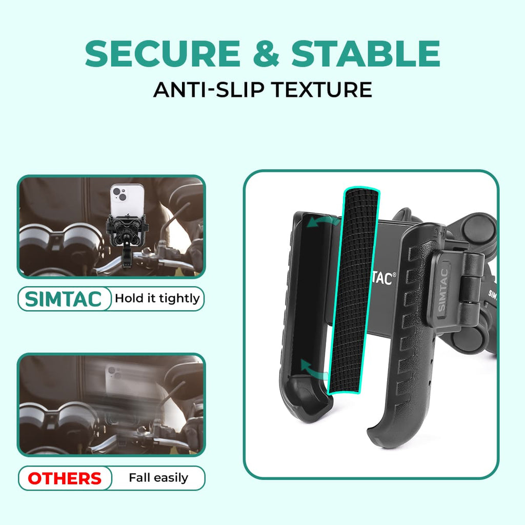 Simtac quick lock jaw grip with vibration damper (JQL1-PRO)