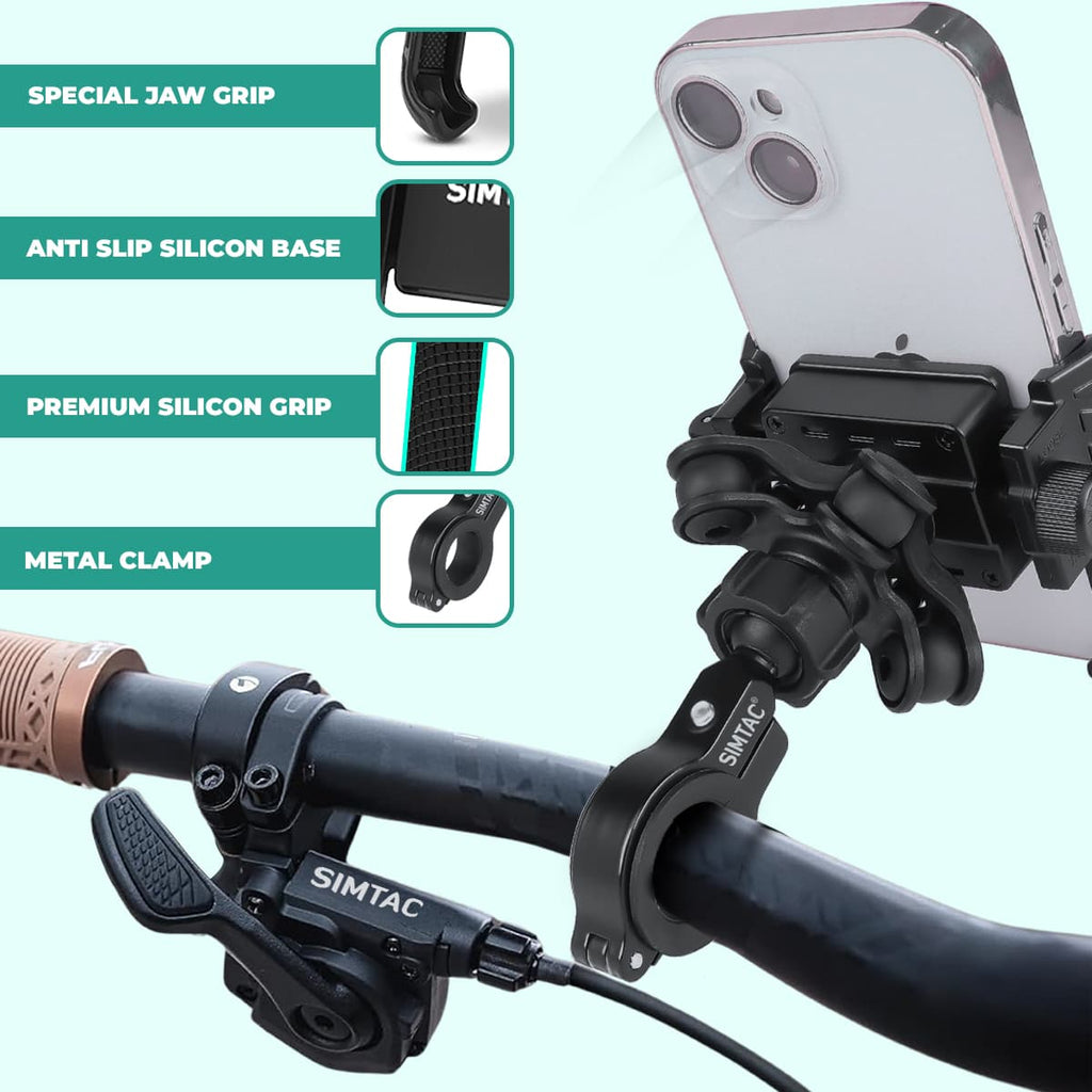 Simtac quick lock jaw grip with vibration damper (JQL1-PRO)