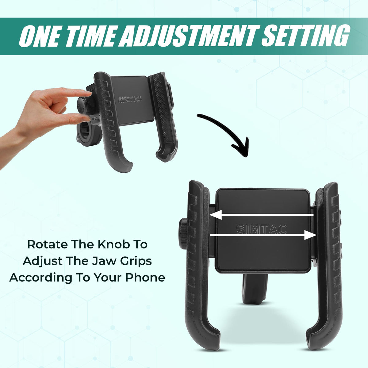 Simtac quick lock jaw grip mobile holder (JQL1)