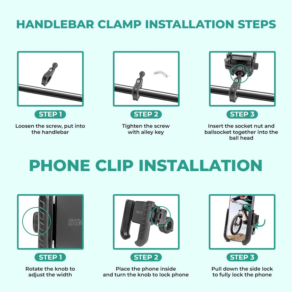 Simtac quick lock jaw grip mobile holder (JQL1)