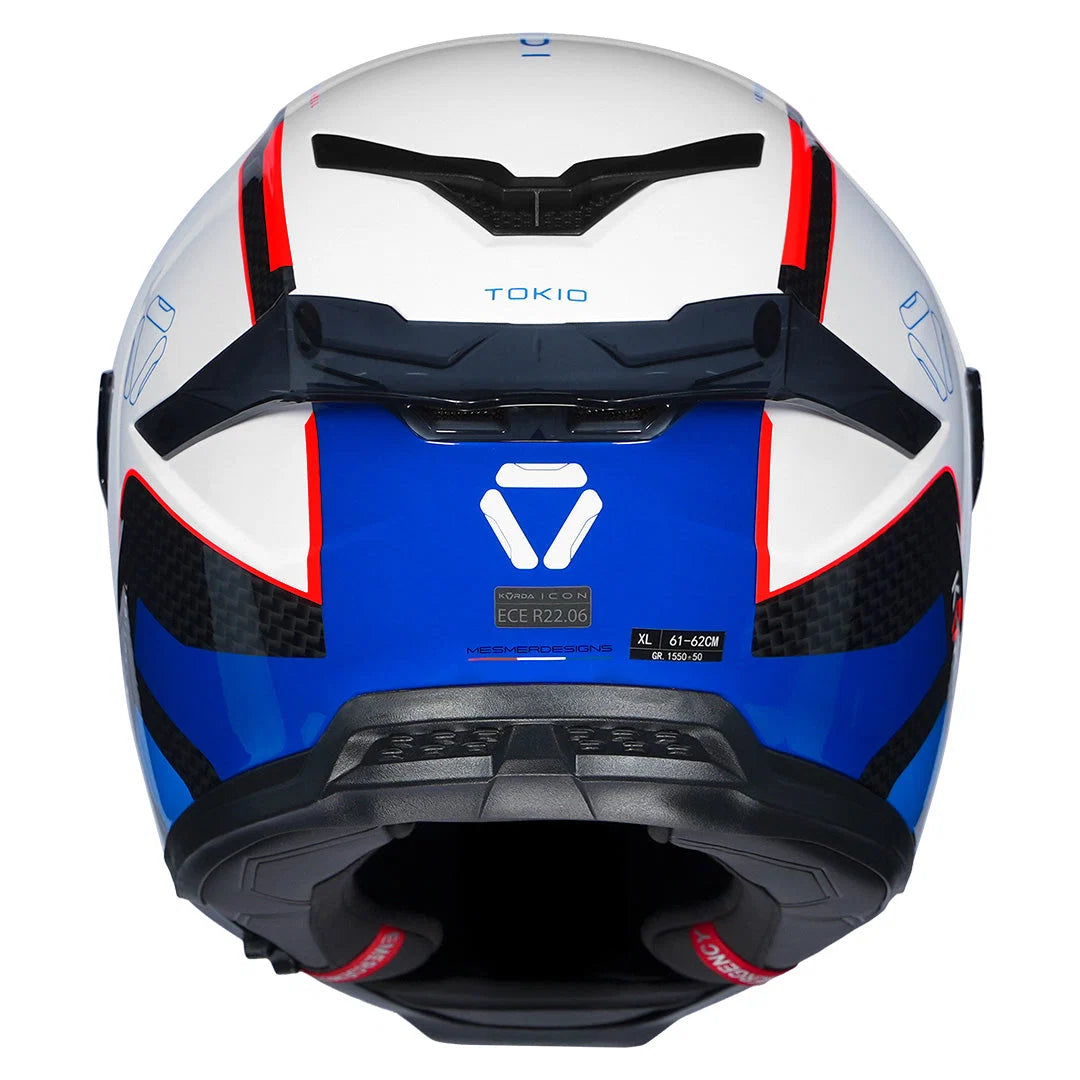 Korda Icon Tokio Helmet White Blue