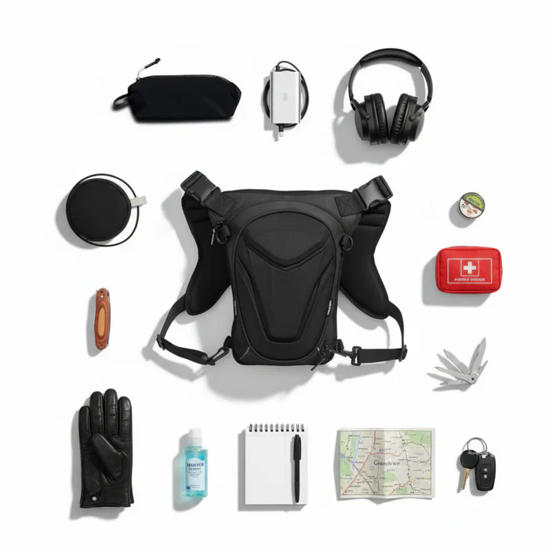 Vantora ARC 4IN1 - Thigh Bag & Travel Bag Black