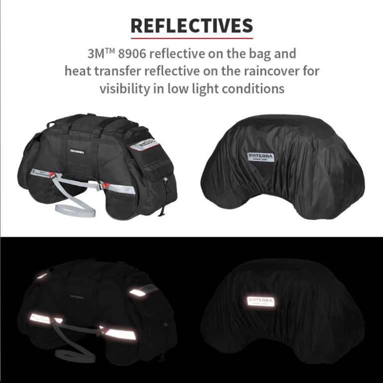 ViaTerra Claw 72 L 100% Waterproof motorcycle tailbag (Universal) - Black - Viaterra