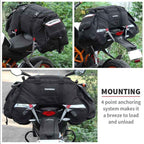 ViaTerra Claw 72 L 100% Waterproof motorcycle tailbag (Universal) - Black - Viaterra