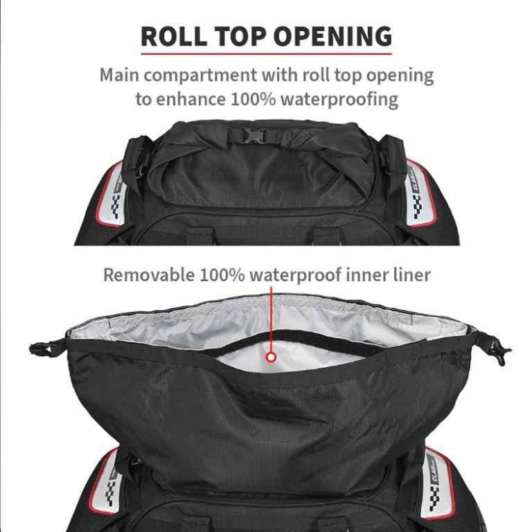 Viaterra Claw Mini 48L Tail Bag - 100% Waterproof - Black - Viaterra