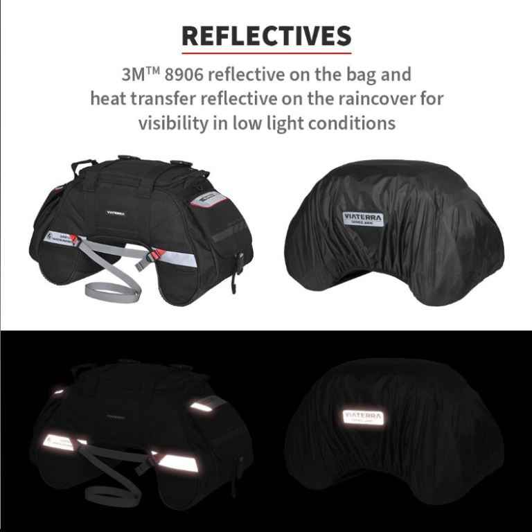 Viaterra Claw Mini 48L Tail Bag - 100% Waterproof - Black - Viaterra