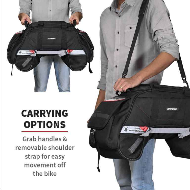Viaterra Claw Mini 48L Tail Bag - 100% Waterproof - Black - Viaterra