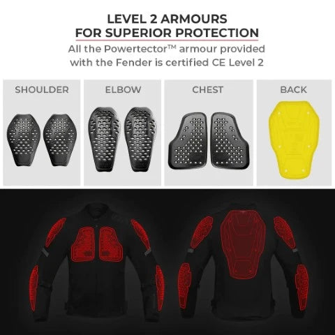 Viaterra Fender Urban Mesh Riding Jacket (with base layer) - Grey