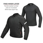 Viaterra Fender Urban Mesh Riding Jacket (with base layer) - Grey