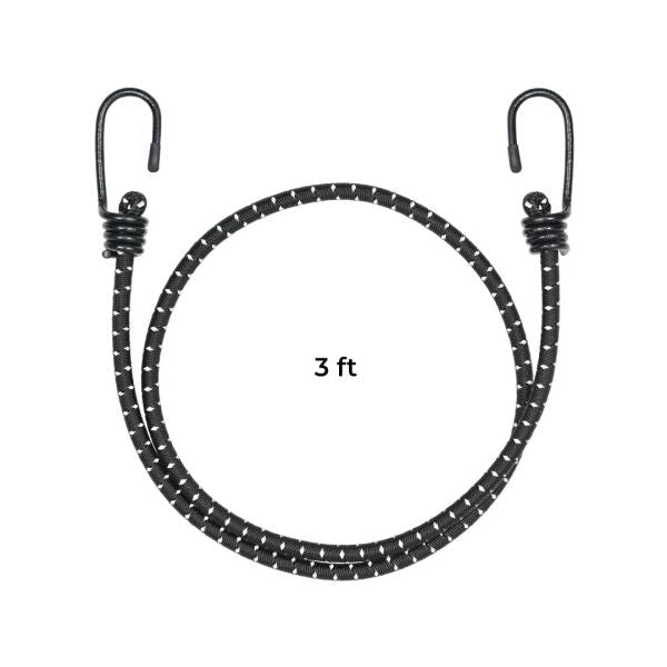 Viaterra-Reflective Bungee Cord Tie Down Rope 3 Feet - Viaterra