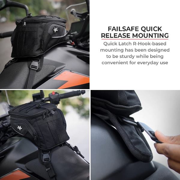 Viaterra Ace Universal Motorcycle Tank Bag (Strap Based) - Viaterra