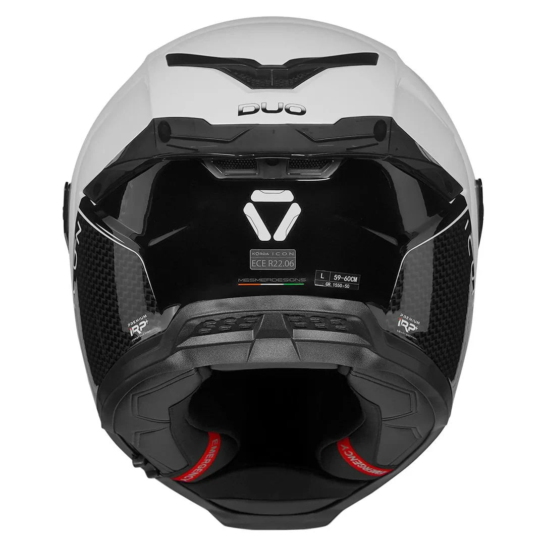 Korda Icon Duo Helmet (Gloss White)