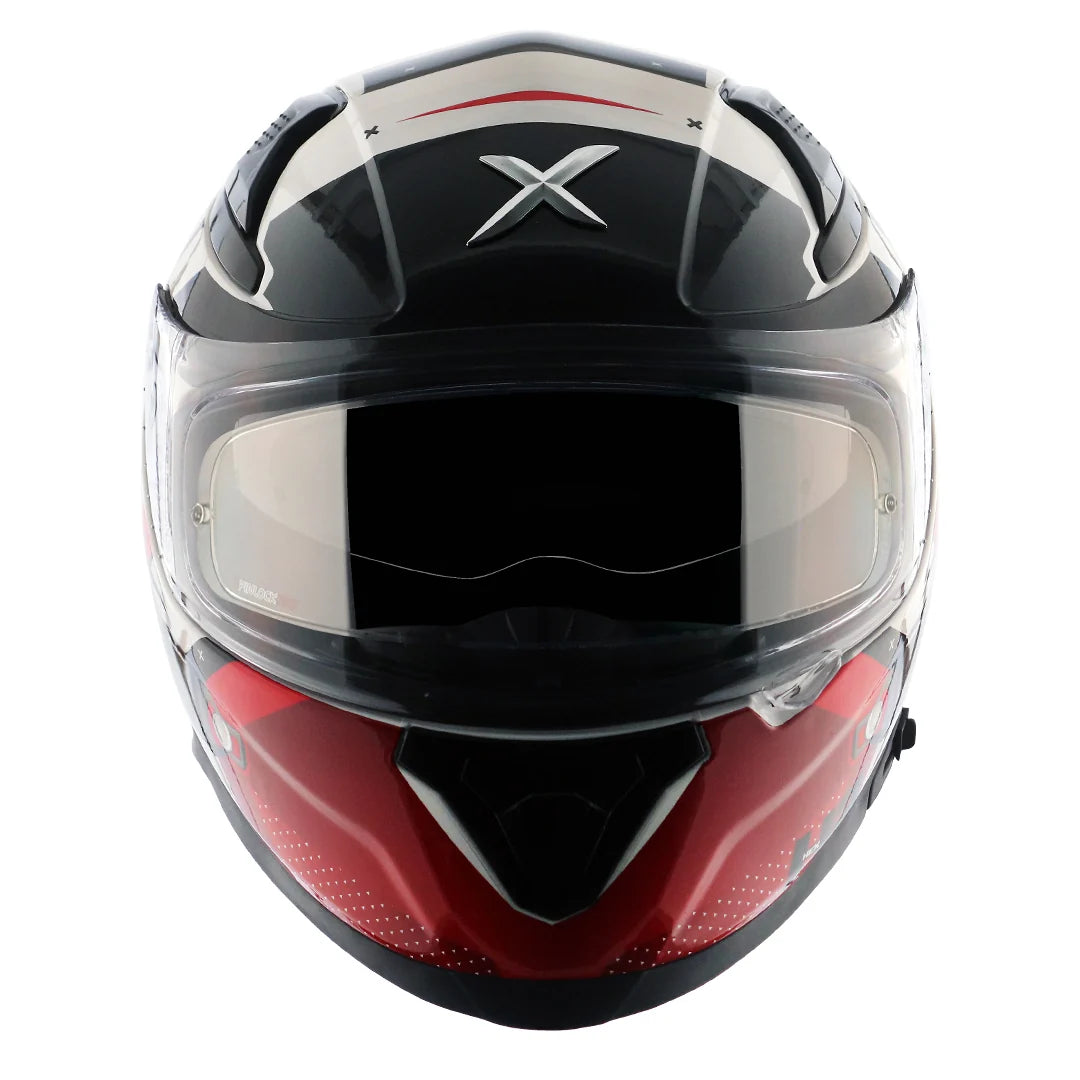 AXOR APEX HEX-2 WHITE RED HELMET