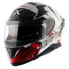 AXOR APEX HEX-2 WHITE RED HELMET