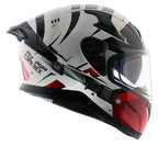 AXOR APEX HEX-2 WHITE RED HELMET