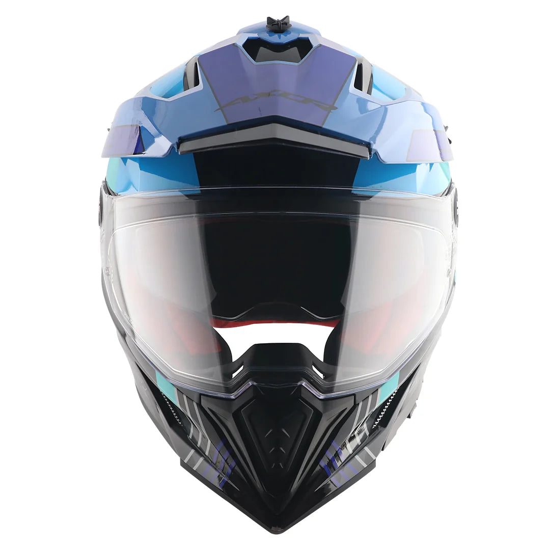 AXOR X-CROSS DUAL VISOR GAMBLING HELMET