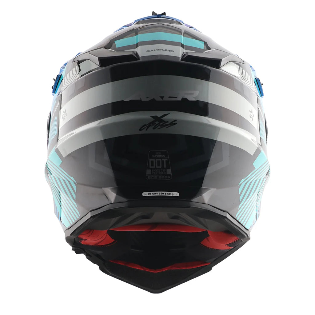 AXOR X-CROSS DUAL VISOR GAMBLING HELMET