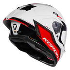 KORDA SONIC GP RAPIDE W/P HELMET-Gloss Red